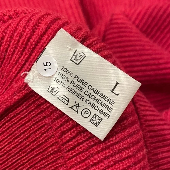 Hawico Scotland KEMNAY 1/4 ZIP TWO TONE PULLOVER Large 100% Pure Cashmere - Picture 6 of 14